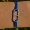 Bleu/Argenté