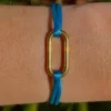 Bleu/Doré